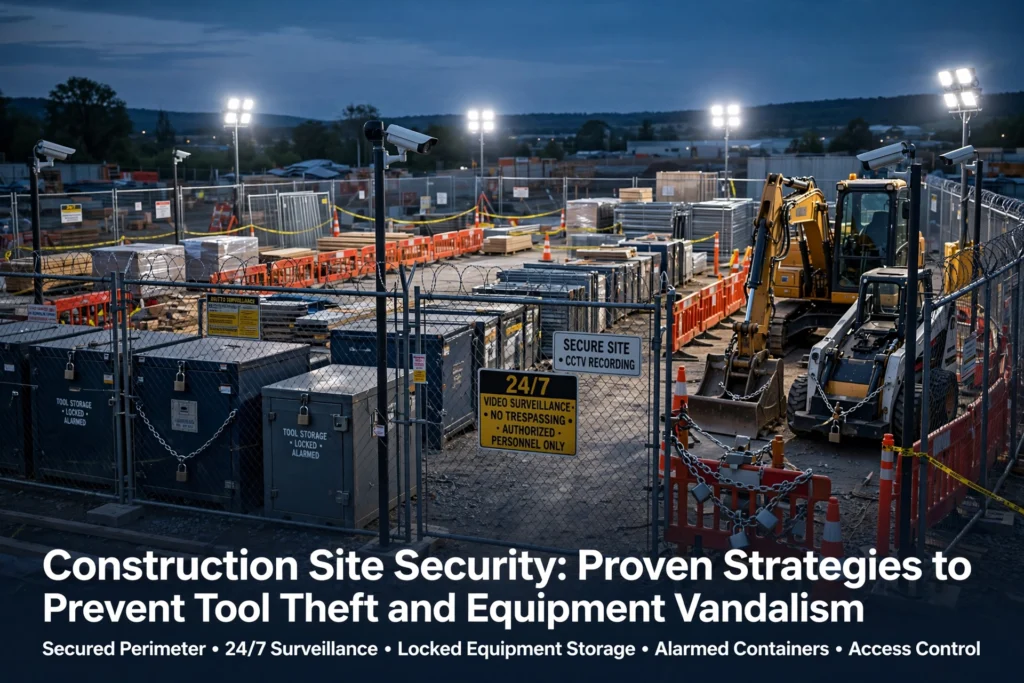 Construction Site Security: Proven Strategies to Prevent Tool Theft and Equipment Vandalism