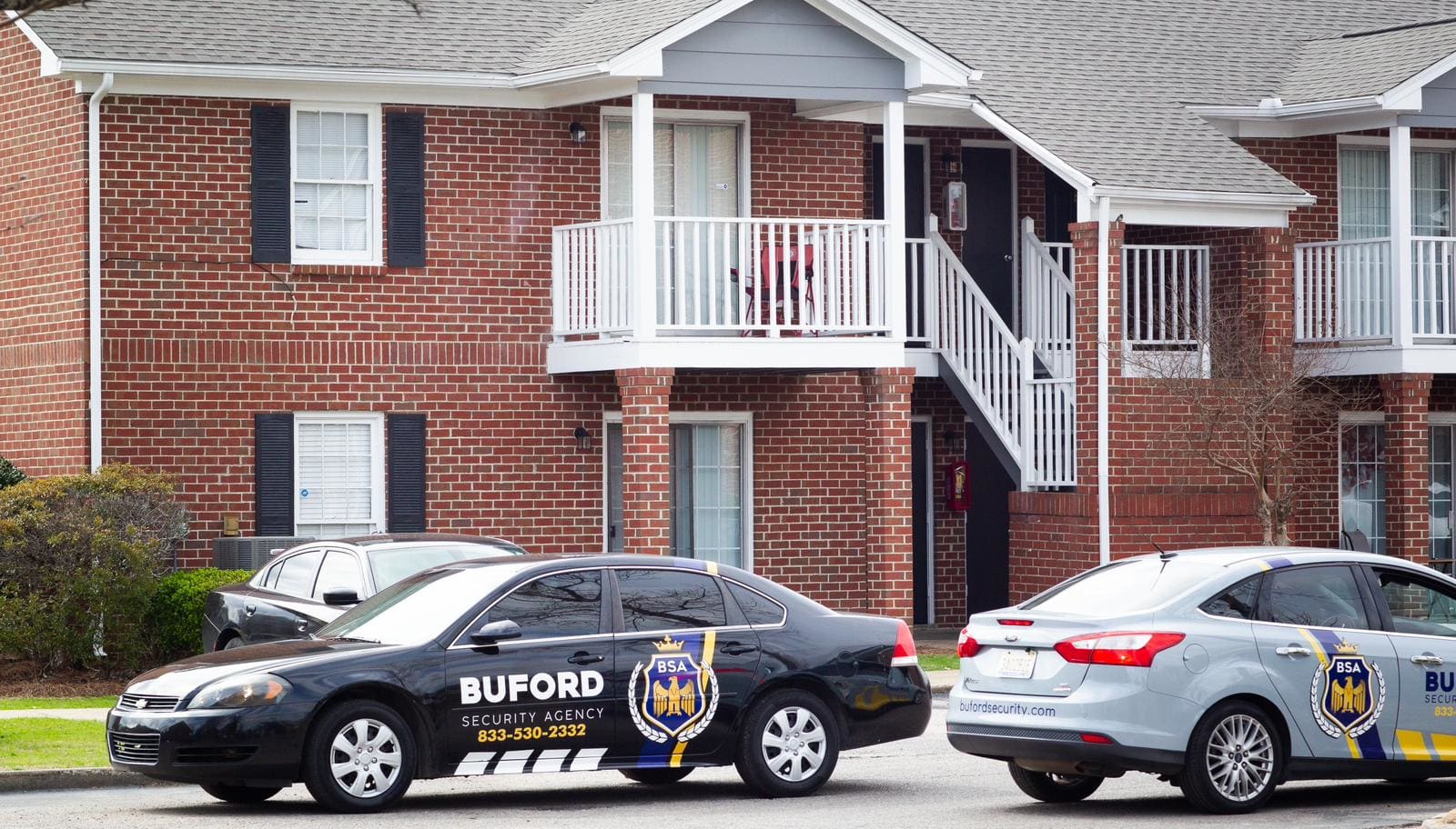 Buford Security patrol vehicle at a residential property