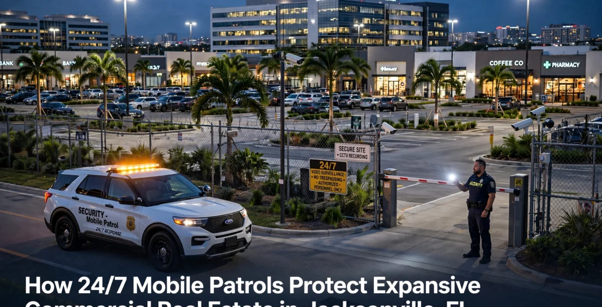 How 24/7 Mobile Patrols Protect Expansive Commercial Real Estate in Jacksonville, FL
