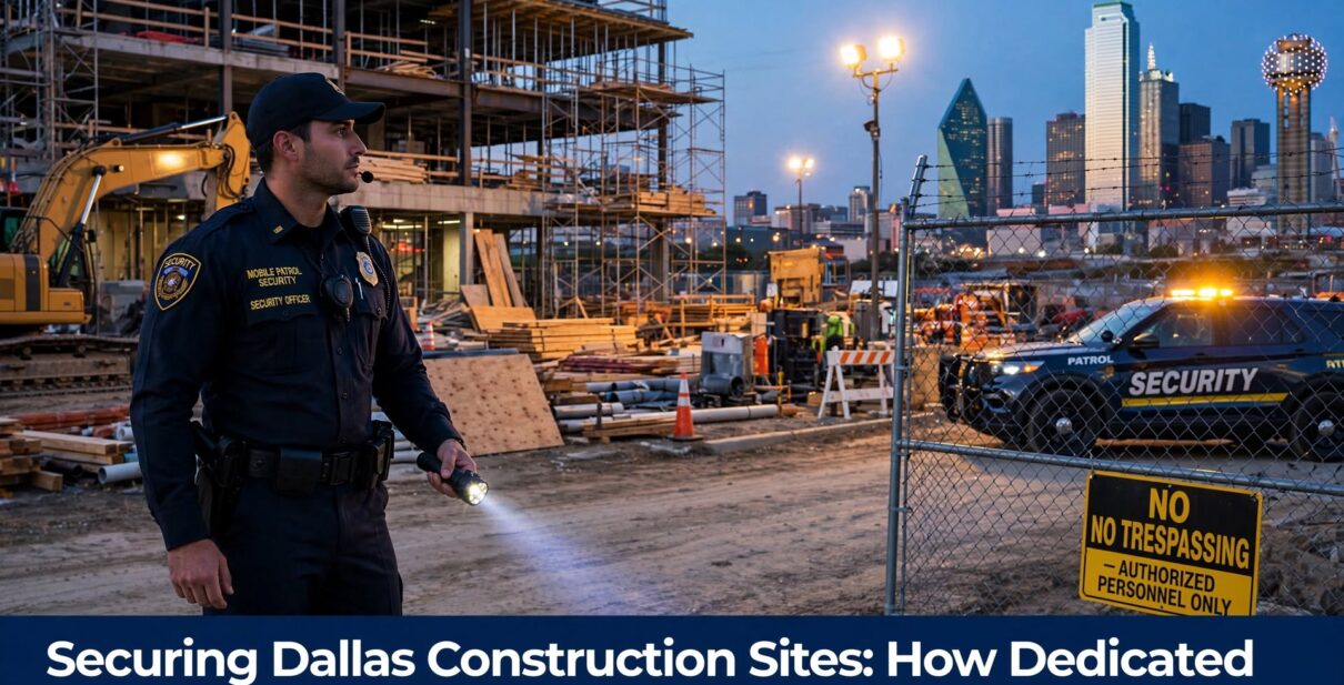 Securing Dallas Construction Sites: How Dedicated Guard Patrols Stop Equipment Theft